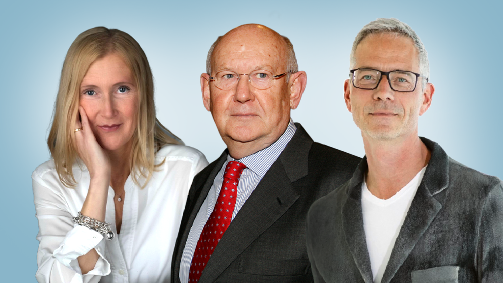 DvH-Medien (Handelsblatt Media Group, VerlagsgruppeZEIT und Tagesspiegelgruppe): Andrea Wasmuth, Dieter von Holtzbrinck, Oliver Finsterwalder (v.l.n.r.)